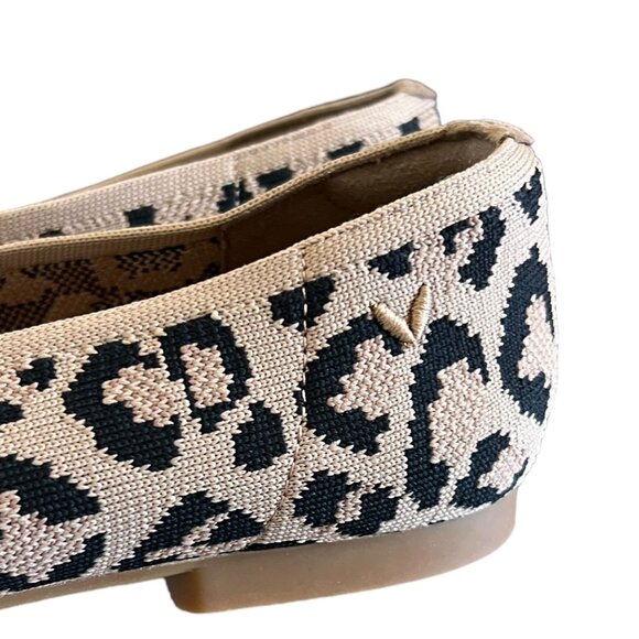 VIVIAIA NEW Square-Toe V-Cut Flats Margot 2.0 In Dark Leopard Size 9 - Picture 6 of 12